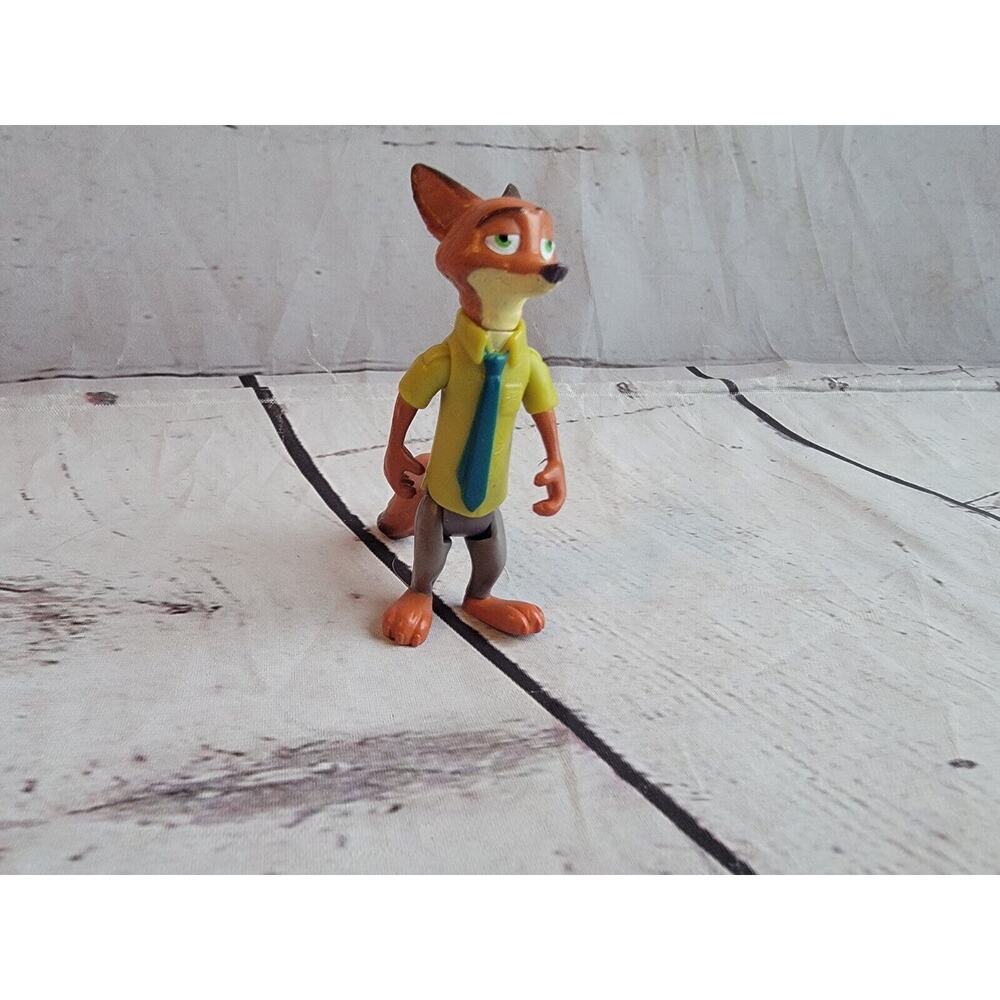 Mini Fox Nick Wilde Pixar Disney Zootopia Toy Figure Cake Topper